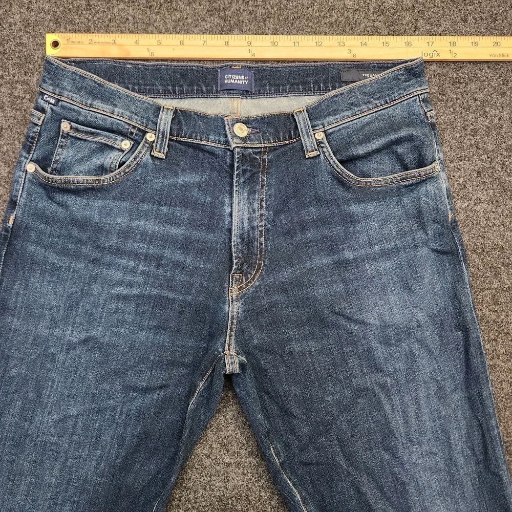 Citizens of Humanity Gage Jeans Mens 34 Blue Denim Classic Straight Made USA